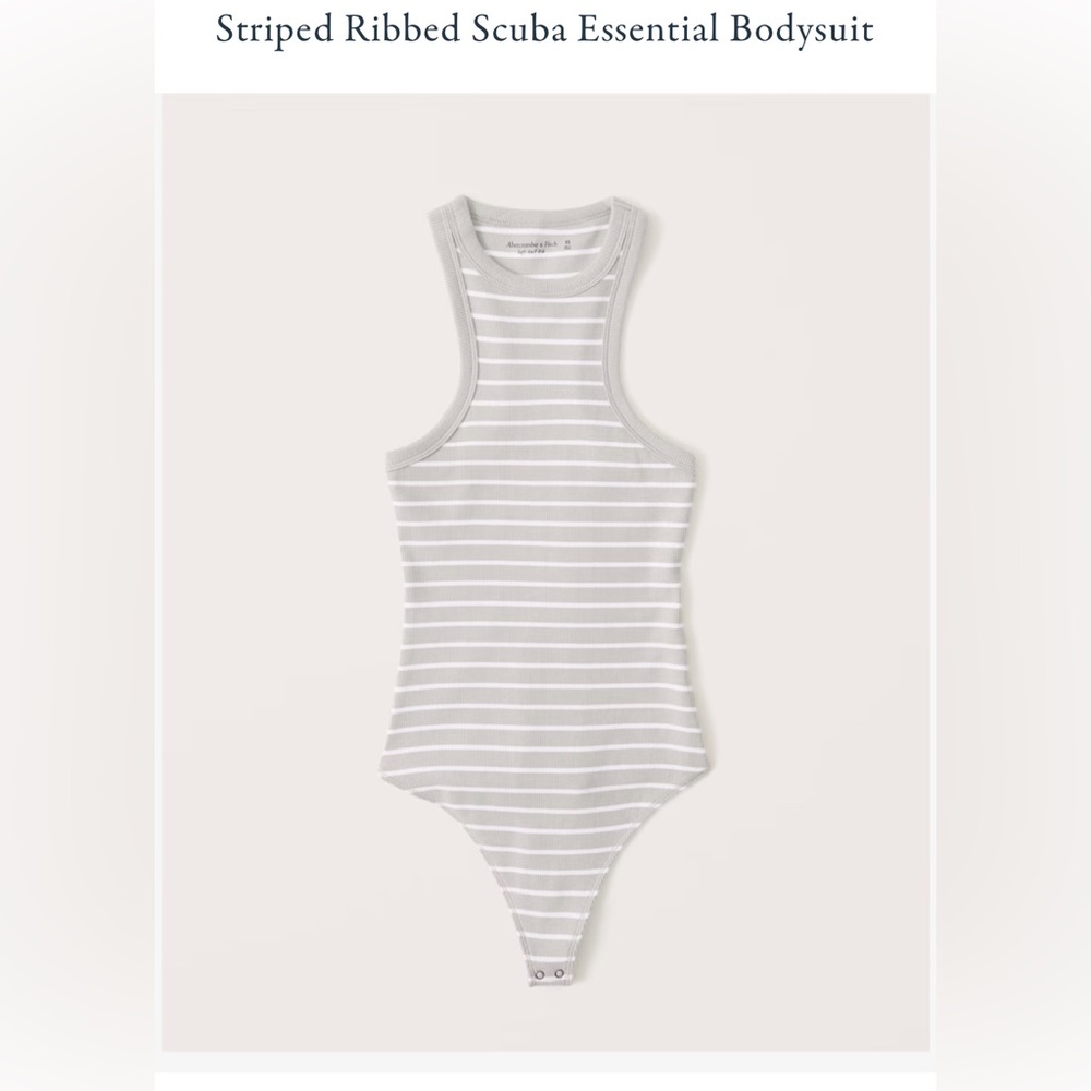 NWT Abercrombie & Fitch striped bodysuit